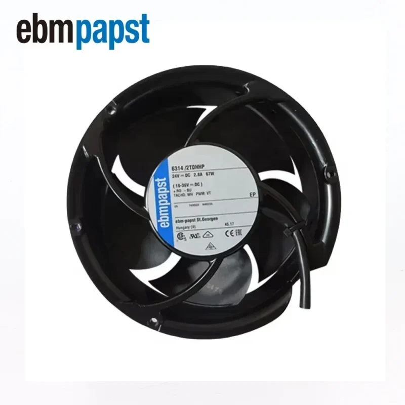 ebmpapst 6314/2 TDHHP 172 x 51mm 24V DC 10m3/h 70W 7000rpm ABB Axial Fan