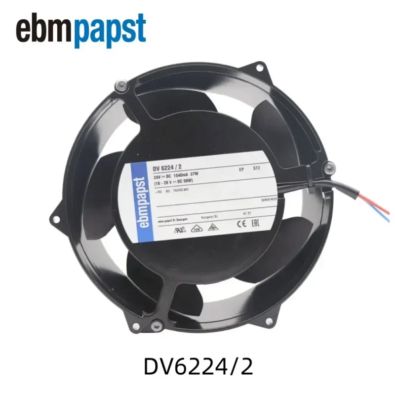 ebmpapst DV6224/2 24V DC 40W 317CFM 1.54 a High Speed Siemens Brushless Axial Fan DV6224/2TDA-816