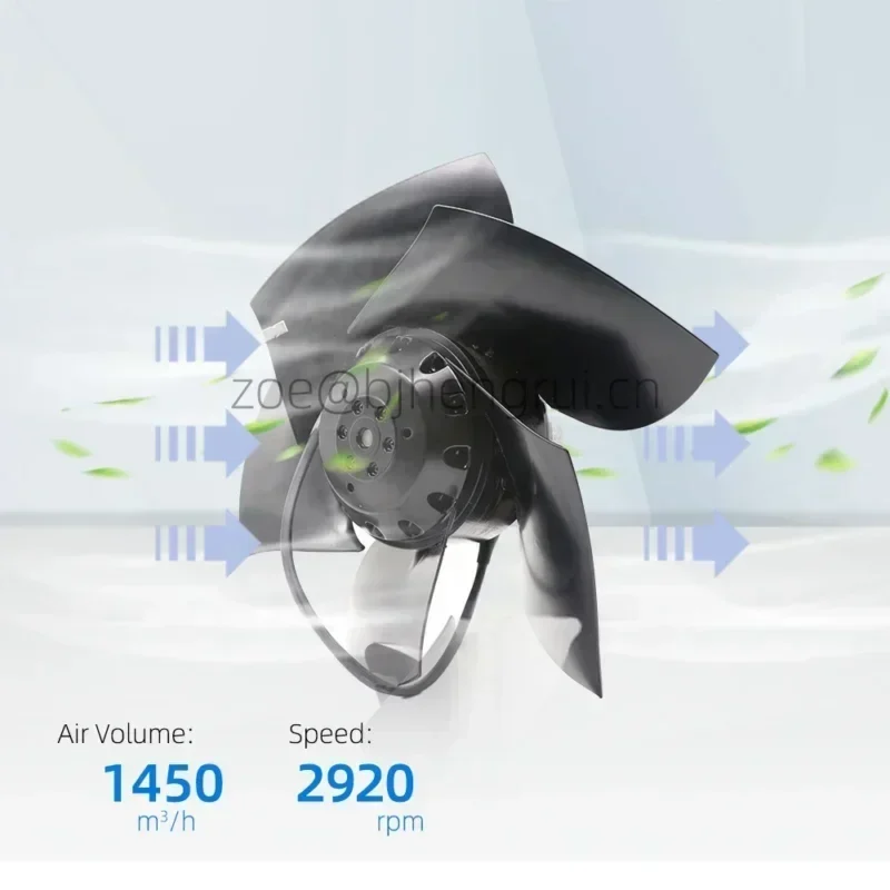 ebmpapst A2D250-AD26-05 400V AC 150W 0.26A 250mm Siemens 1PH713 Series Spindle Servo Motor Impeller Axial Fan ebmpapst A2D250-AD26-05 400V AC 150W 0.26A 250mm Siemens 1PH713 Series Spindle Servo Motor Impeller Axial Fan