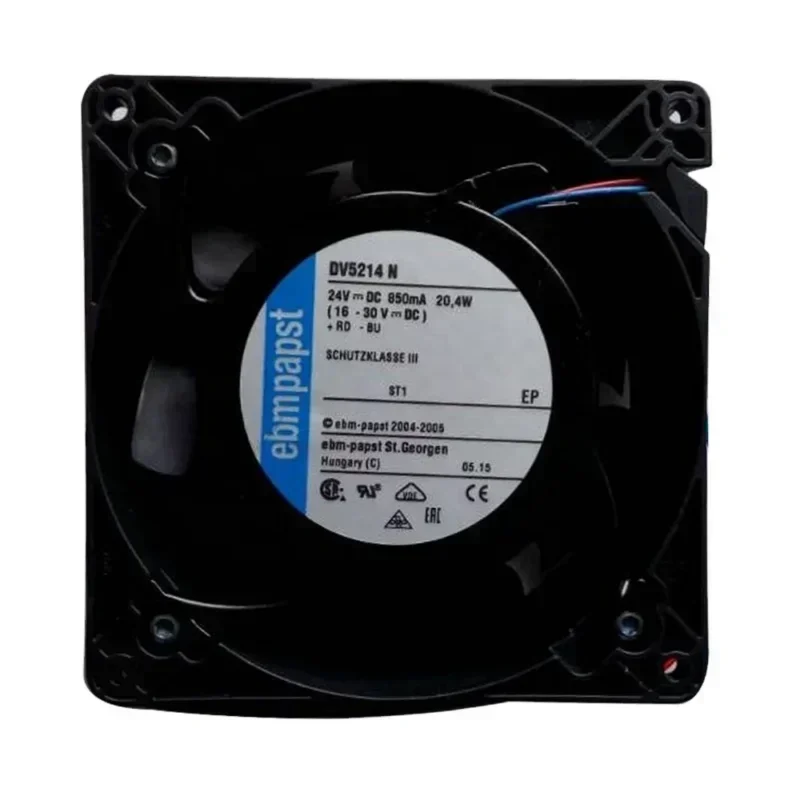 ebmpapst DV5214N 24V DC 0.85A 20.4W 127x38 mm 5000RPM 270m3/h Aluminum Frame Axial Fan ebmpapst DV5214N 24V DC 0.85A 20.4W 127x38 mm 5000RPM 270m3/h Aluminum Frame Axial Fan
