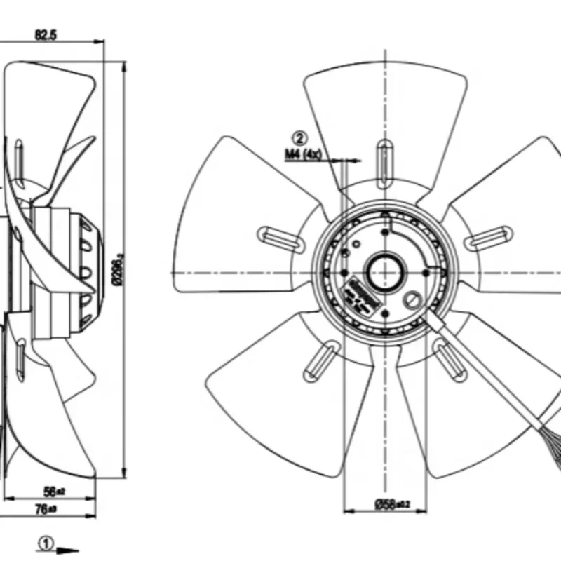 ebmpapst A4D300-AA04-02 300mm 68W 230V AC 300mm 0.28A Energy Equipment Axial Fan ebmpapst A4D300-AA04-02 300mm 68W 230V AC 300mm 0.28A Energy Equipment Axial Fan