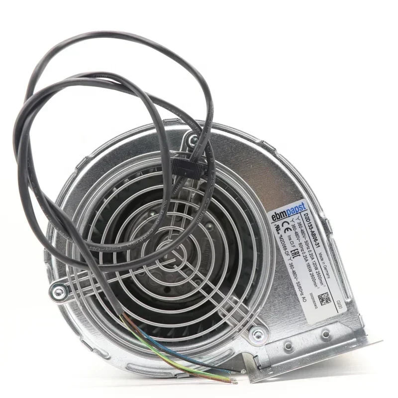 ebmpapst D2D133-AB06-31 380V AC 120W 0.2A 2500RPM 400CFM 133mm Siemens Centrifugal Fan ebmpapst D2D133-AB06-31 380V AC 120W 0.2A 2500RPM 400CFM 133mm Siemens Centrifugal Fan