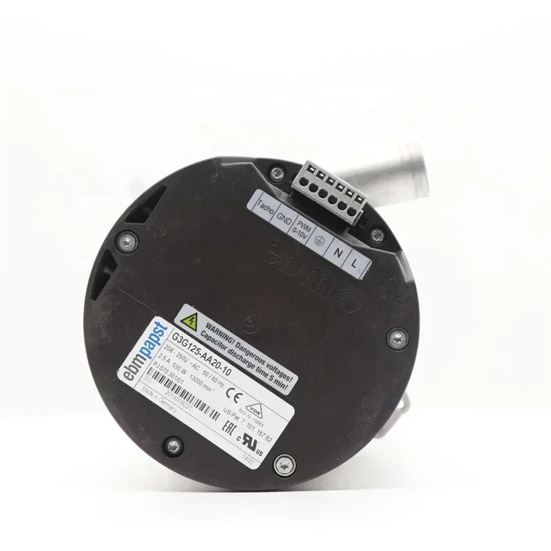 ebmpapst G3G125-AA20-10/01 125mm 230V 600W 13000RPM Blower Centrifugal Fan for Heidelberg Wind Pump ebmpapst G3G125-AA20-10/01 125mm 230V 600W 13000RPM Blower Centrifugal Fan for Heidelberg Wind Pump