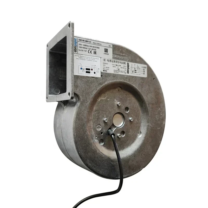 ebmpapst G4E160-AB01-01 230V AC 67W 0.3A 1300RPM Aluminum Alloy Large Wind Turbine Blower Centrifugal Fan ebmpapst G4E160-AB01-01 230V AC 67W 0.3A 1300RPM Aluminum Alloy Large Wind Turbine Blower Centrifugal Fan