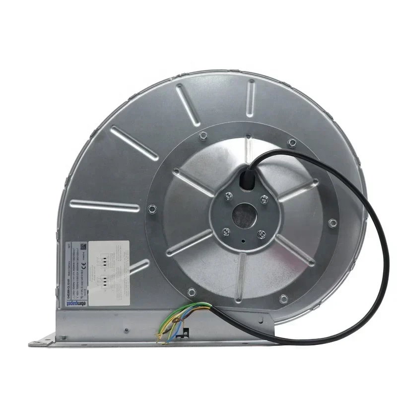 ebmpapst M4D074-EI G4D200-CL12-01 230V AC 360W 1.14A 200mm 1300RPM Centrifugal Fan ebmpapst M4D074-EI G4D200-CL12-01 230V AC 360W 1.14A 200mm 1300RPM Centrifugal Fan