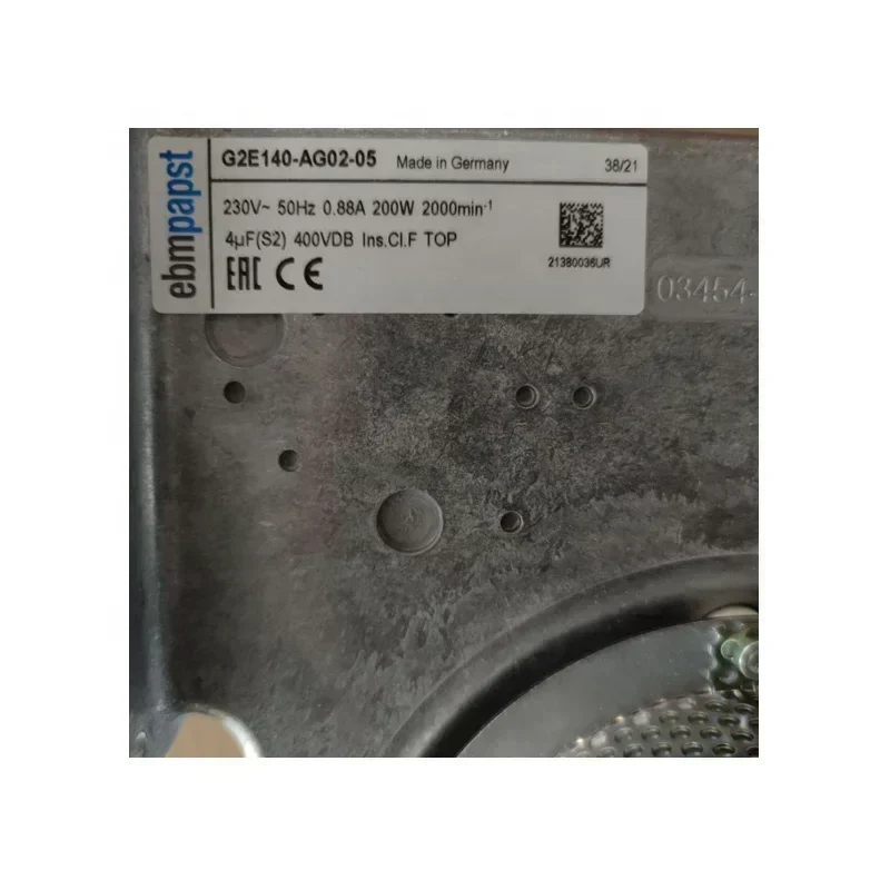 ebmpapst G2E140-AG02-05 230V AC 200W 0.88A 140mm 2000RPM IP20 Siemens Blower Water Heater Centrifugal Fan ebmpapst G2E140-AG02-05 230V AC 200W 0.88A 140mm 2000RPM IP20 Siemens Blower Water Heater Centrifugal Fan