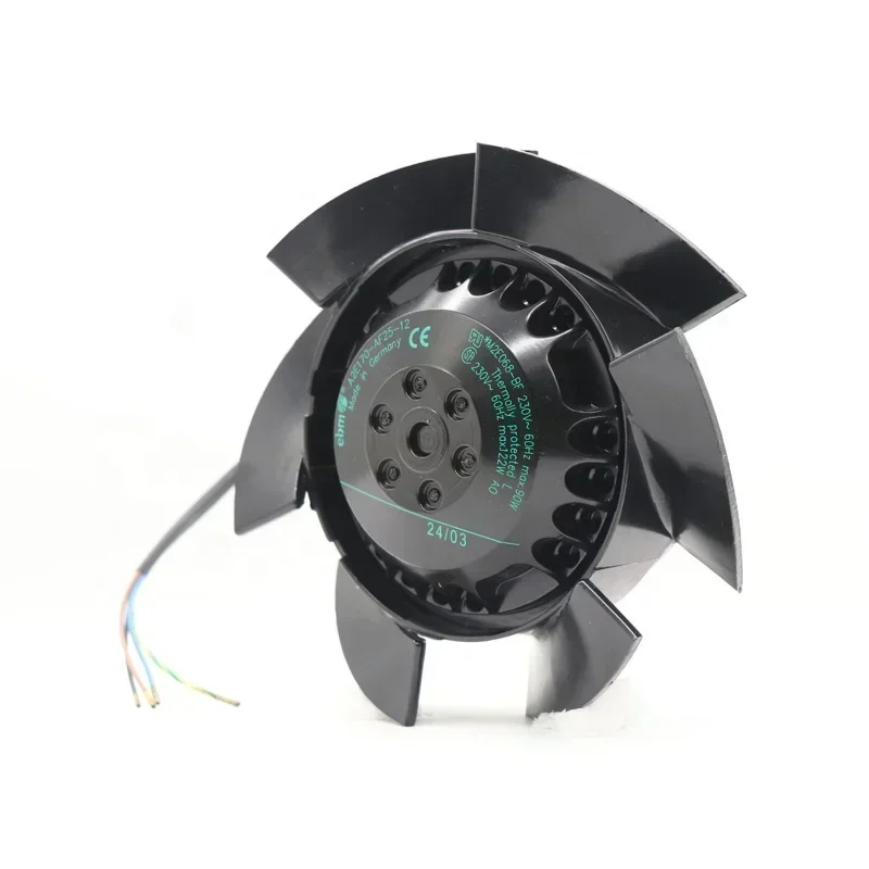 ebmpapst A2E170-AF25-12 M2E068-BF 230V AC 122W 130mm 2700RPM 0.45A Outer Rotor Axial Fan ebmpapst A2E170-AF25-12 M2E068-BF 230V AC 122W 130mm 2700RPM 0.45A Outer Rotor Axial Fan