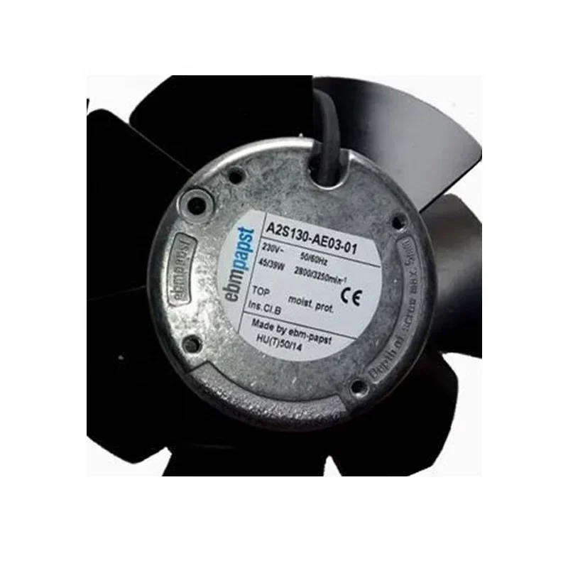 ebmpapst A2S130-AE03-01 230V 45W 130mm 2800RPM 0.45A Engraving Machine Axial Fan ebmpapst A2S130-AE03-01 230V 45W 130mm 2800RPM 0.45A Engraving Machine Axial Fan