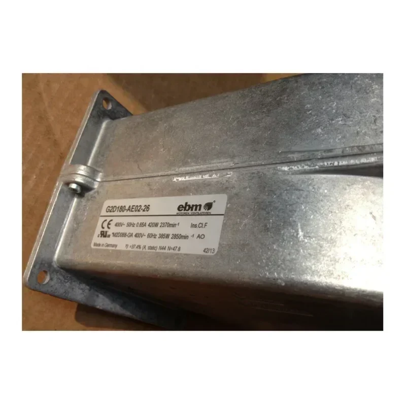 ebmpapst G2D180-AE02-26 400V AC 420W 2350RPM 0.65A 180mm Aluminum Alloy Blower ebmpapst G2D180-AE02-26 400V AC 420W 2350RPM 0.65A 180mm Aluminum Alloy Blower