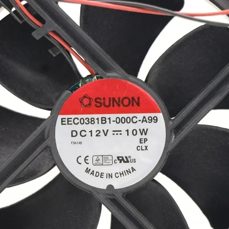 Sunon EEC0381B1-000C-A99 120x120x38mm 12V DC 12cm 12038 10W 0.83A 3100RPM Power Supply Axial Fan Sunon EEC0381B1-000C-A99 120x120x38mm 12V DC 12cm 12038 10W 0.83A 3100RPM Power Supply Axial Fan