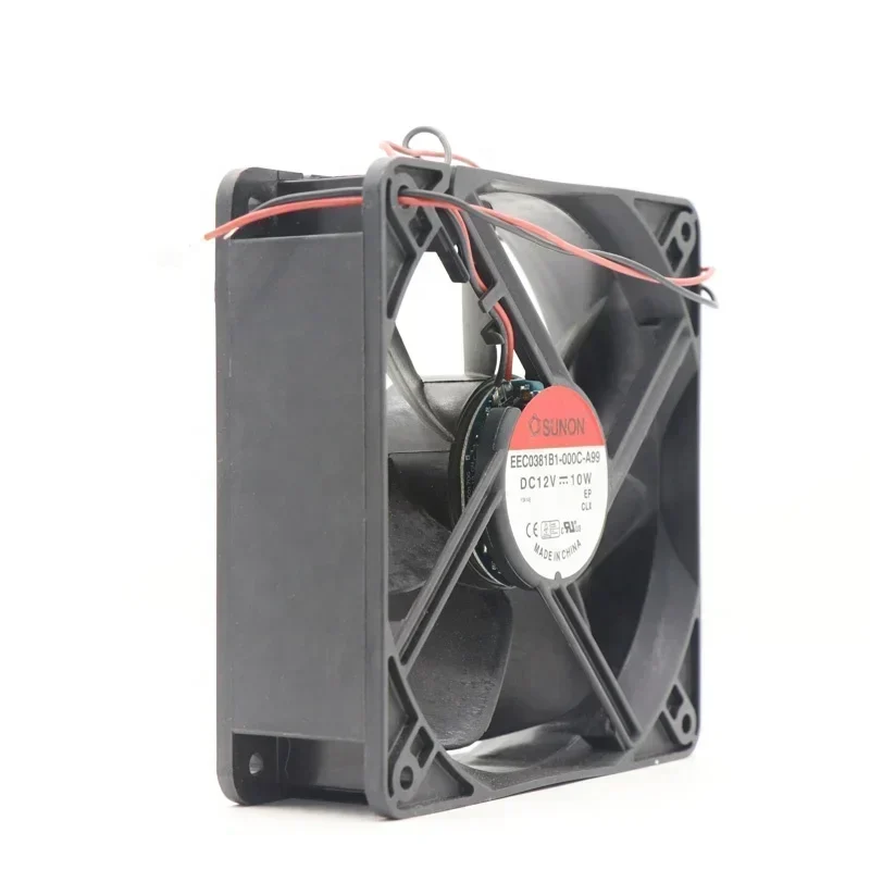 Sunon EEC0381B1-000C-A99 120x120x38mm 12V DC 12cm 12038 10W 0.83A 3100RPM Power Supply Axial Fan Sunon EEC0381B1-000C-A99 120x120x38mm 12V DC 12cm 12038 10W 0.83A 3100RPM Power Supply Axial Fan