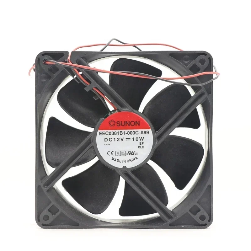 Sunon EEC0381B1-000C-A99 120x120x38mm 12V DC 12cm 12038 10W 0.83A 3100RPM Power Supply Axial Fan
