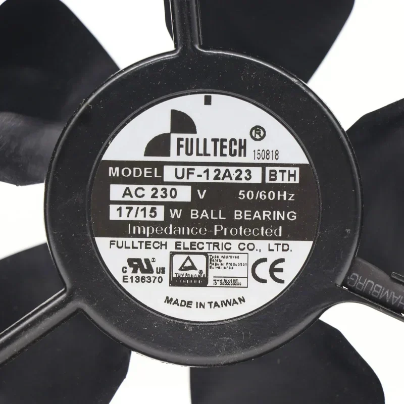 FULLTECH High Quality UF-12A23BTH 12038 92/106CFM 120x120x38mm 12cm 17W 0.14A Axial Fan FULLTECH High Quality UF-12A23BTH 12038 92/106CFM 120x120x38mm 12cm 17W 0.14A Axial Fan