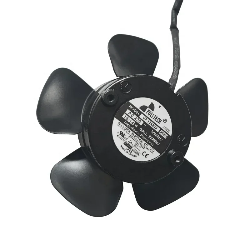 FULLTECH UF-12AE23BWHN 230V AC 16W 0.14A 85CFM 2700RPM Frameless Spindle Motor Waterproof Axial Fan FULLTECH UF-12AE23BWHN 230V AC 16W 0.14A 85CFM 2700RPM Frameless Spindle Motor Waterproof Axial Fan