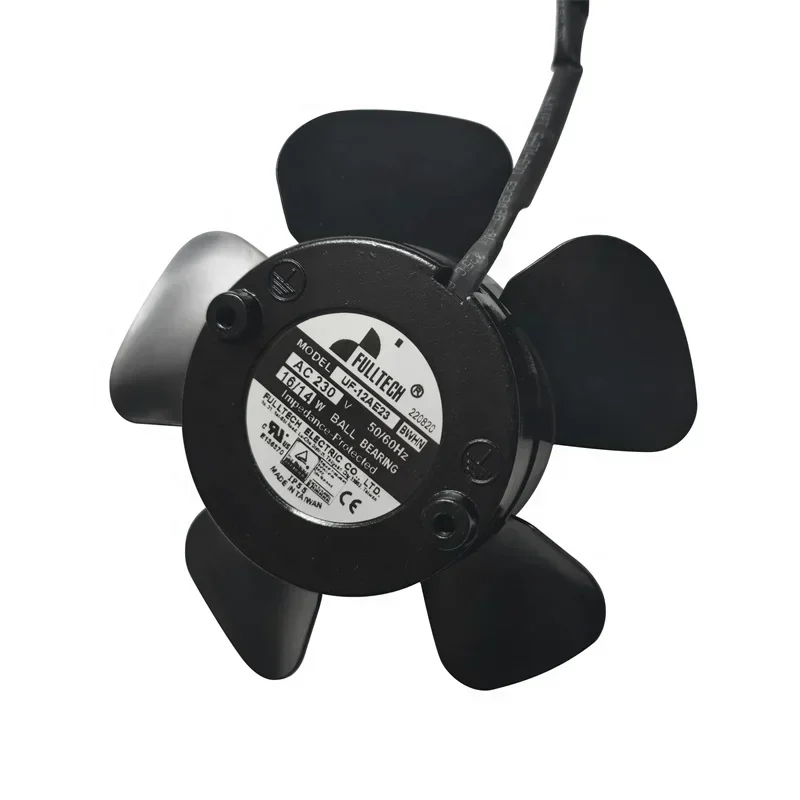 FULLTECH UF-12AE23BWHN 230V AC 16W 0.14A 85CFM 2700RPM Frameless Spindle Motor Waterproof Axial Fan FULLTECH UF-12AE23BWHN 230V AC 16W 0.14A 85CFM 2700RPM Frameless Spindle Motor Waterproof Axial Fan