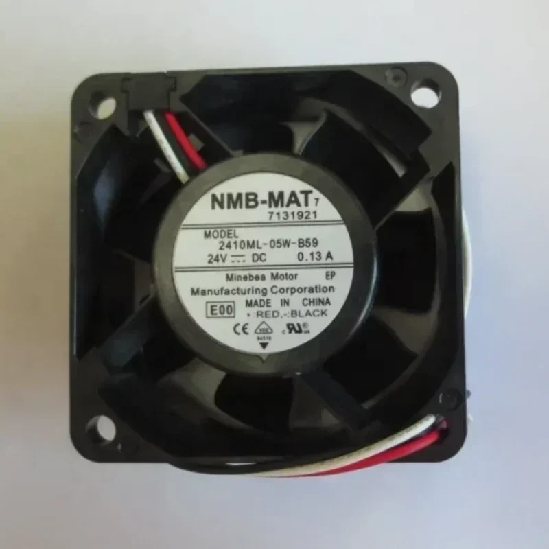 NMB 2410ML-05W-B59 60x60x25mm 24V DC 0.13A 6CM 6025 Double Fanuc System Axial Fan NMB 2410ML-05W-B59 60x60x25mm 24V DC 0.13A 6CM 6025 Double Fanuc System Axial Fan