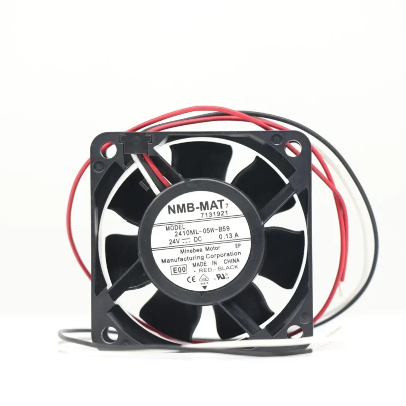 NMB 2410ML-05W-B59 60x60x25mm 24V DC 0.13A 6CM 6025 Double Fanuc System Axial Fan