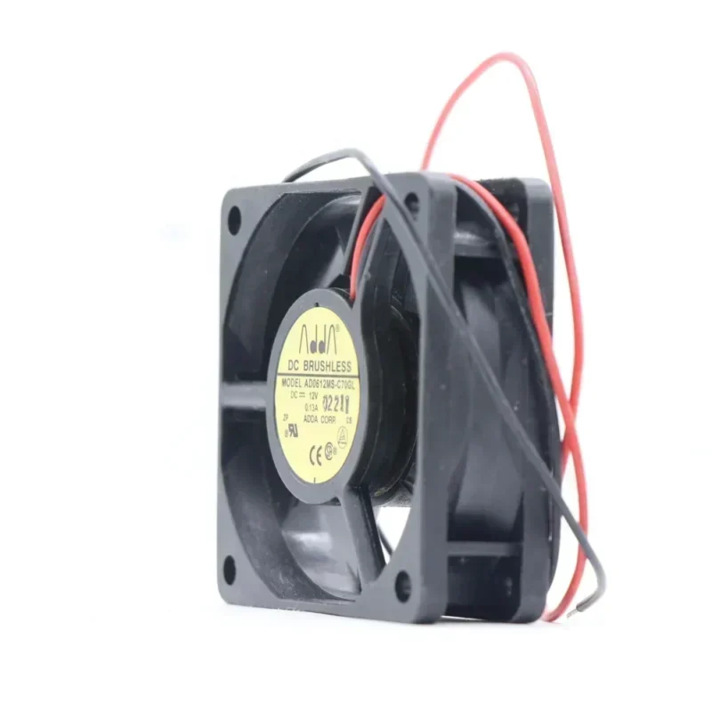 ADDA AD0612MS-C70GL 2 Line 6020 60x60x20mm 6cm 12V DC 0.13A 10.8CFM 4000RPM Chassis Power Supply Axial Fan ADDA AD0612MS-C70GL 2 Line 6020 60x60x20mm 6cm 12V DC 0.13A 10.8CFM 4000RPM Chassis Power Supply Axial Fan