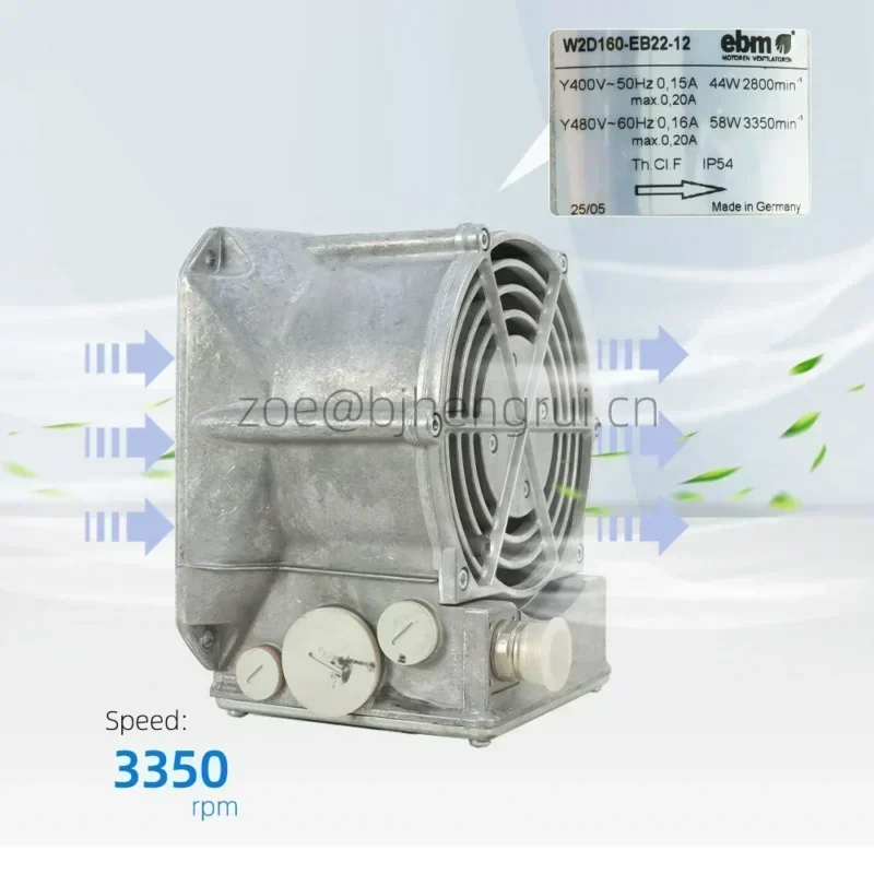 Ebmpapst W2D160-EB22-12 M2D068-BF 400V AC 44W 0.15A 905m3/h 2800RPM 1PH710 Spindle Motor Siemens Fan Ebmpapst W2D160-EB22-12 M2D068-BF 400V AC 44W 0.15A 905m3/h 2800RPM 1PH710 Spindle Motor Siemens Fan