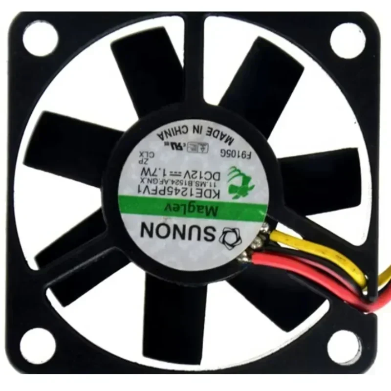 SUNON KDE1245PFV1 4510 45x45x10mm 12V DC 11CFM 1.2W 32dBA 6000RPM Speed Measurement Function Axial Fan SUNON KDE1245PFV1 4510 45x45x10mm 12V DC 11CFM 1.2W 32dBA 6000RPM Speed Measurement Function Axial Fan