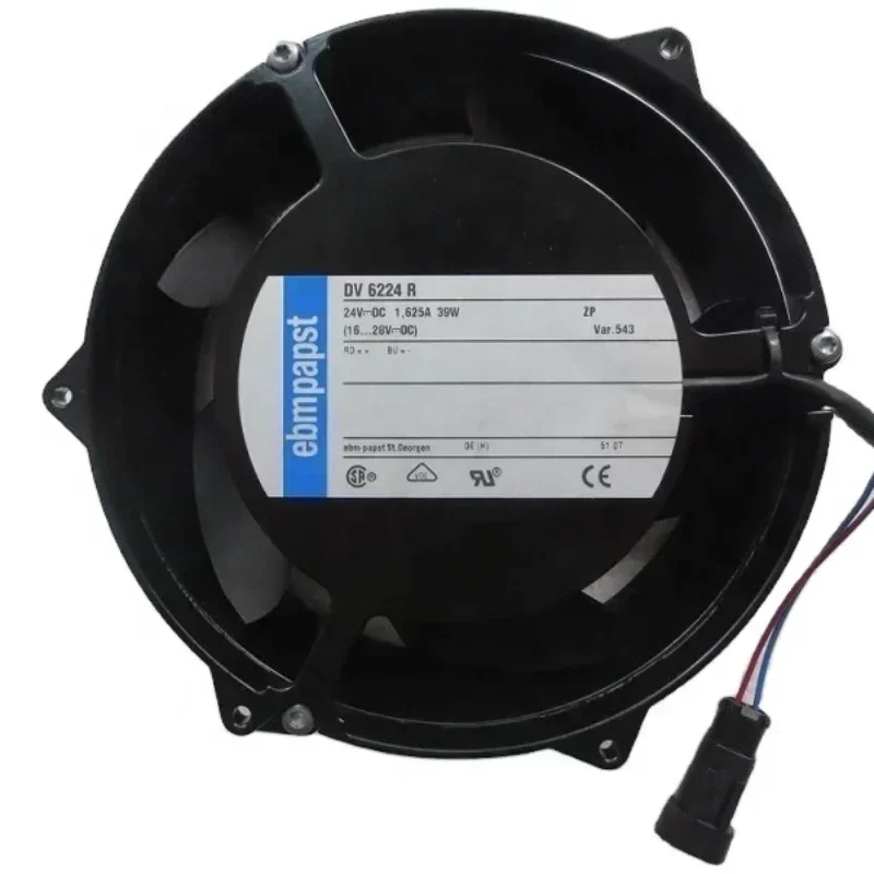 ebmpapst DV6224R 6314HR 24V DC 1.625A 172x172x51MM 318CFM 40W 4600RPM Siemens Axial Fan ebmpapst DV6224R 6314HR 24V DC 1.625A 172x172x51MM 318CFM 40W 4600RPM Siemens Axial Fan