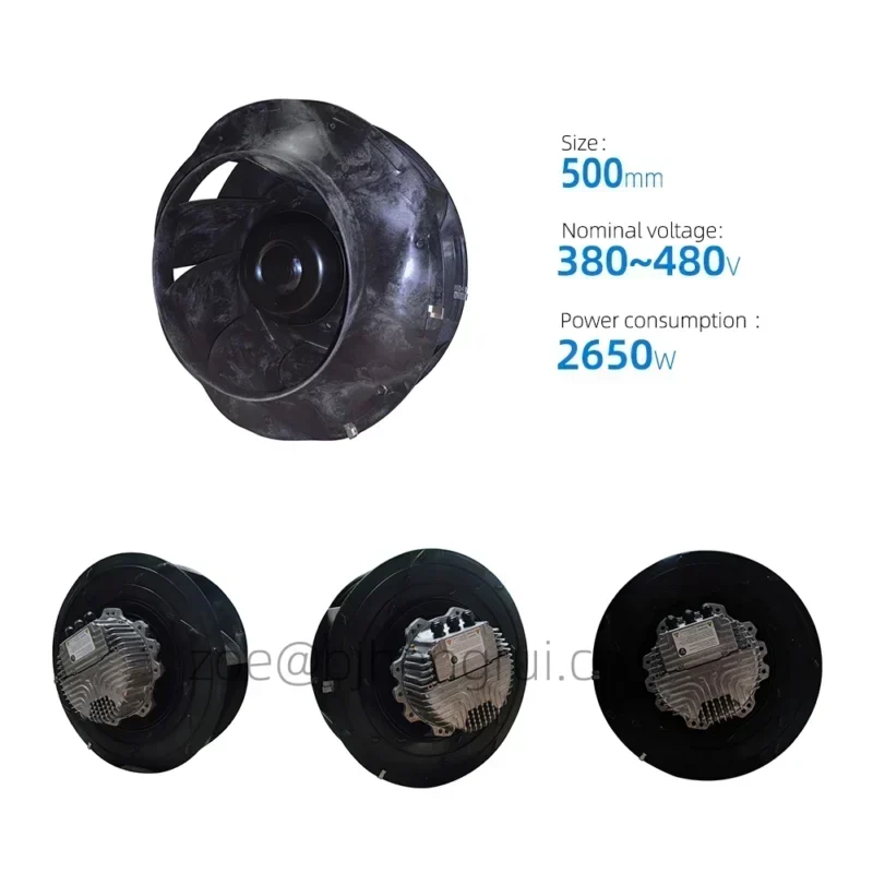 ebmpapst R3G500-RA25-01 500mm 400V EC 4.0A 2650W 6845m3/h 1700RPM IP54 EC Plug Fan AHU Centrifugal Fan ebmpapst R3G500-RA25-01 500mm 400V EC 4.0A 2650W 6845m3/h 1700RPM IP54 EC Plug Fan AHU Centrifugal Fan