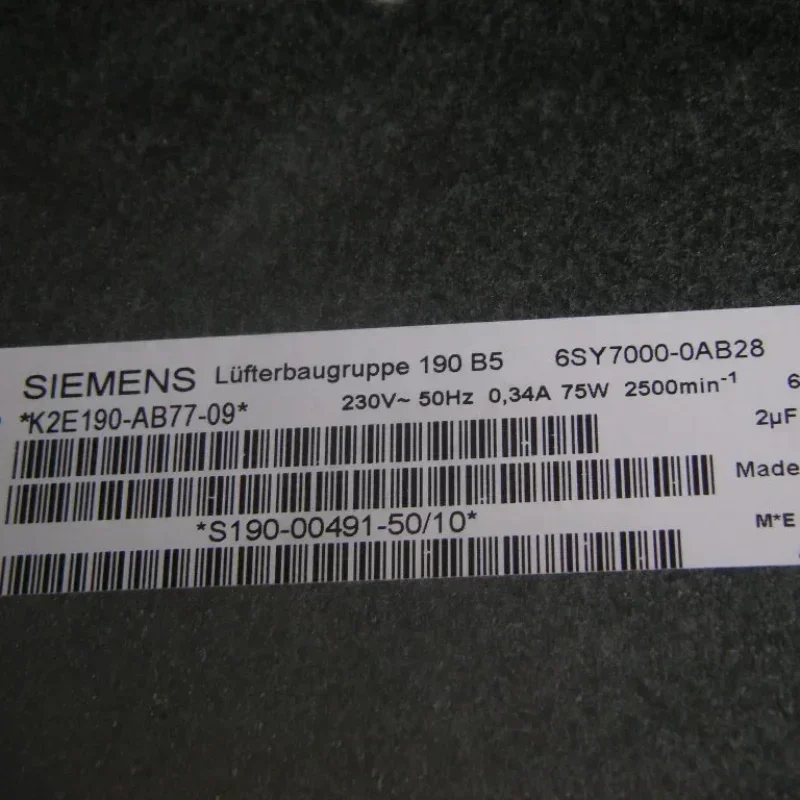 ebmpapst 6SY7000-0AB28 230V AC 75W 2500RPM 0.34A 190mm IP44 Centrifugal Fan for Siemens ebmpapst 6SY7000-0AB28 230V AC 75W 2500RPM 0.34A 190mm IP44 Centrifugal Fan for Siemens