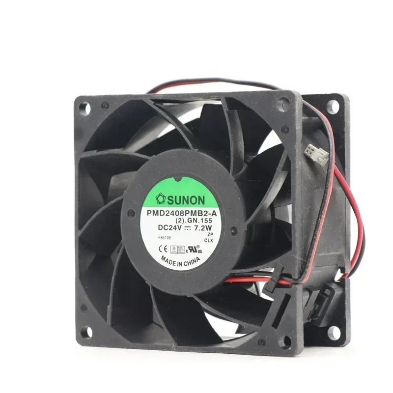 SUNON PMD2408PMB2-A 8CM 8038 80x80x38mm 24V DC 7.2W 5700rpm Schneider Axial Fan SUNON PMD2408PMB2-A 8CM 8038 80x80x38mm 24V DC 7.2W 5700rpm Schneider Axial Fan