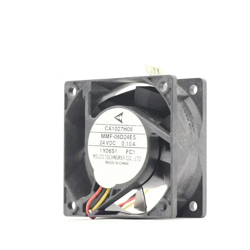 Mitsubishi MMF-06D24ES-FC1 MMF-06D24ES-FC4 24V DC 0.1A 6025 60x60x25mm 3 Wires 30CFM 2500RPM Compact Axial Fan Mitsubishi MMF-06D24ES-FC1 MMF-06D24ES-FC4 24V DC 0.1A 6025 60x60x25mm 3 Wires 30CFM 2500RPM Compact Axial Fan