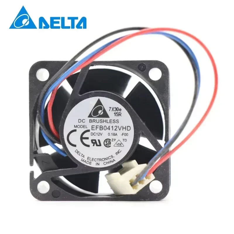 Delta EFB0412VHD 4020 4CM 12V DC 1.08A 1.44W 9000RPM 40x40x20mm Double Server Micro Axial Fan