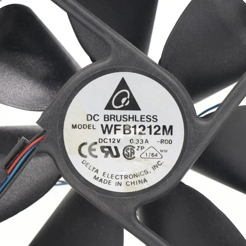 WFB1212M-R00 Delta 12CM 120x120x25mm 12V DC 0.33A 2800RPM 75CFM 3.96W Gale Silent Axial Fan WFB1212M-R00 Delta 12CM 120x120x25mm 12V DC 0.33A 2800RPM 75CFM 3.96W Gale Silent Axial Fan