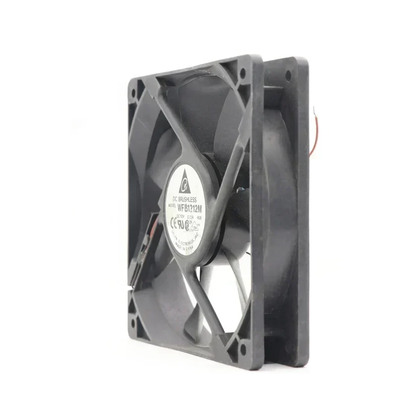 WFB1212M-R00 Delta 12CM 120x120x25mm 12V DC 0.33A 2800RPM 75CFM 3.96W Gale Silent Axial Fan WFB1212M-R00 Delta 12CM 120x120x25mm 12V DC 0.33A 2800RPM 75CFM 3.96W Gale Silent Axial Fan