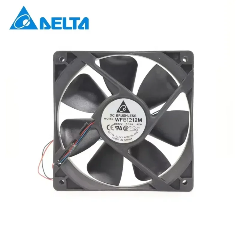 WFB1212M-R00 Delta 12CM 120x120x25mm 12V DC 0.33A 2800RPM 75CFM 3.96W Gale Silent Axial Fan