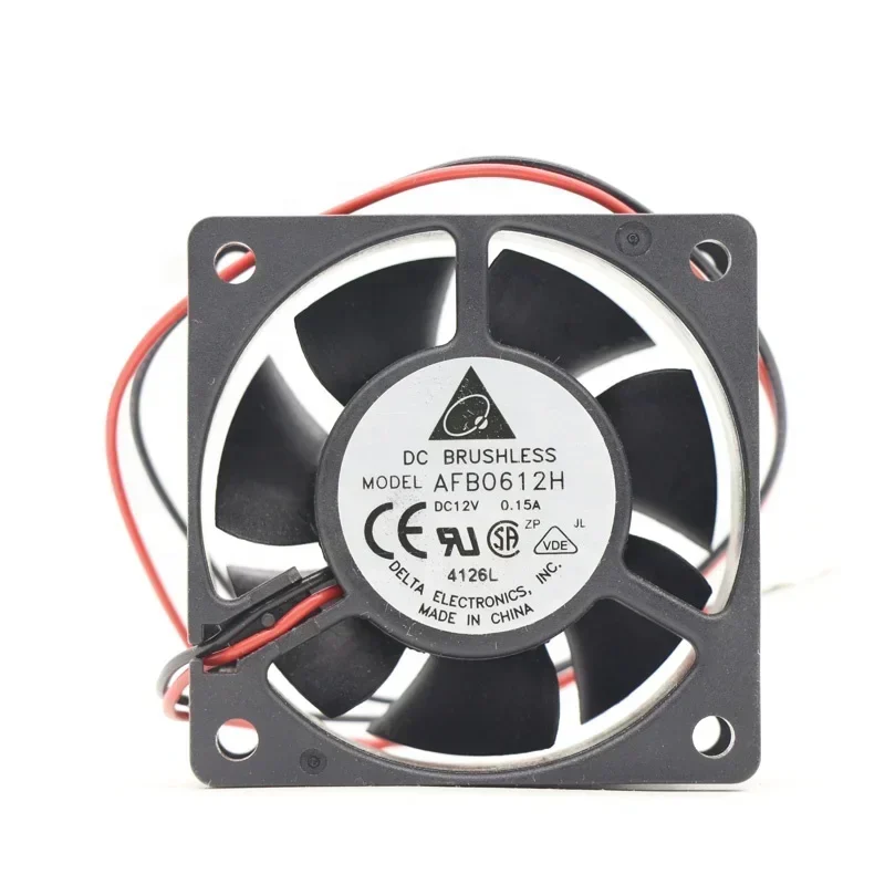 Delta 60x60x25MM 12V DC 0.15A 1.68W AFB0612H 4205RPM Locked Rotor Protection CPU ubeaxial Fan