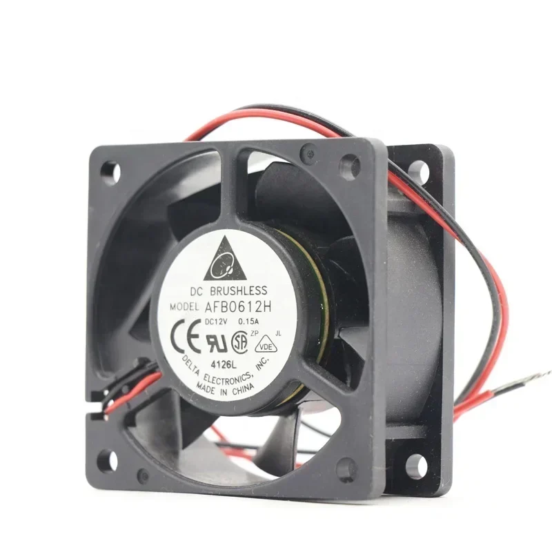 Delta 60x60x25MM 12V DC 0.15A 1.68W AFB0612H 4205RPM Locked Rotor Protection CPU ubeaxial Fan Delta 60x60x25MM 12V DC 0.15A 1.68W AFB0612H 4205RPM Locked Rotor Protection CPU ubeaxial Fan