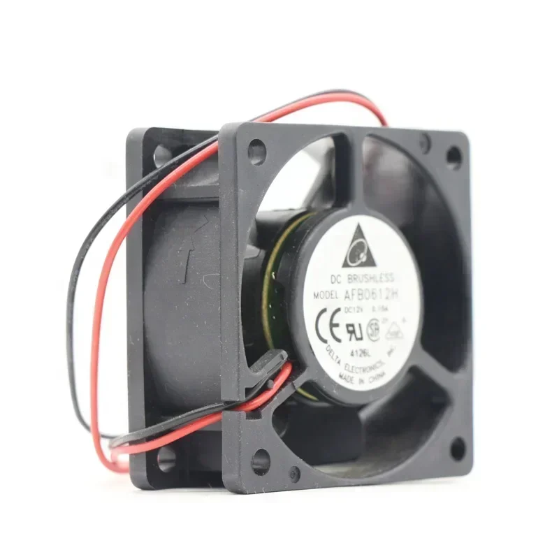 Delta 60x60x25MM 12V DC 0.15A 1.68W AFB0612H 4205RPM Locked Rotor Protection CPU ubeaxial Fan Delta 60x60x25MM 12V DC 0.15A 1.68W AFB0612H 4205RPM Locked Rotor Protection CPU ubeaxial Fan