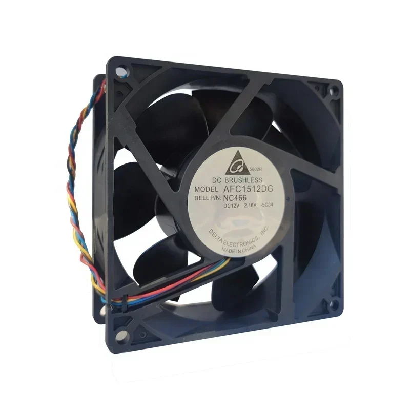 Delta AFC1512DG 15050 12V DC 1.80A 15CM 3800RPM 440m3/h New Energy Charging Pile Server Axial Fan Delta AFC1512DG 15050 12V DC 1.80A 15CM 3800RPM 440m3/h New Energy Charging Pile Server Axial Fan