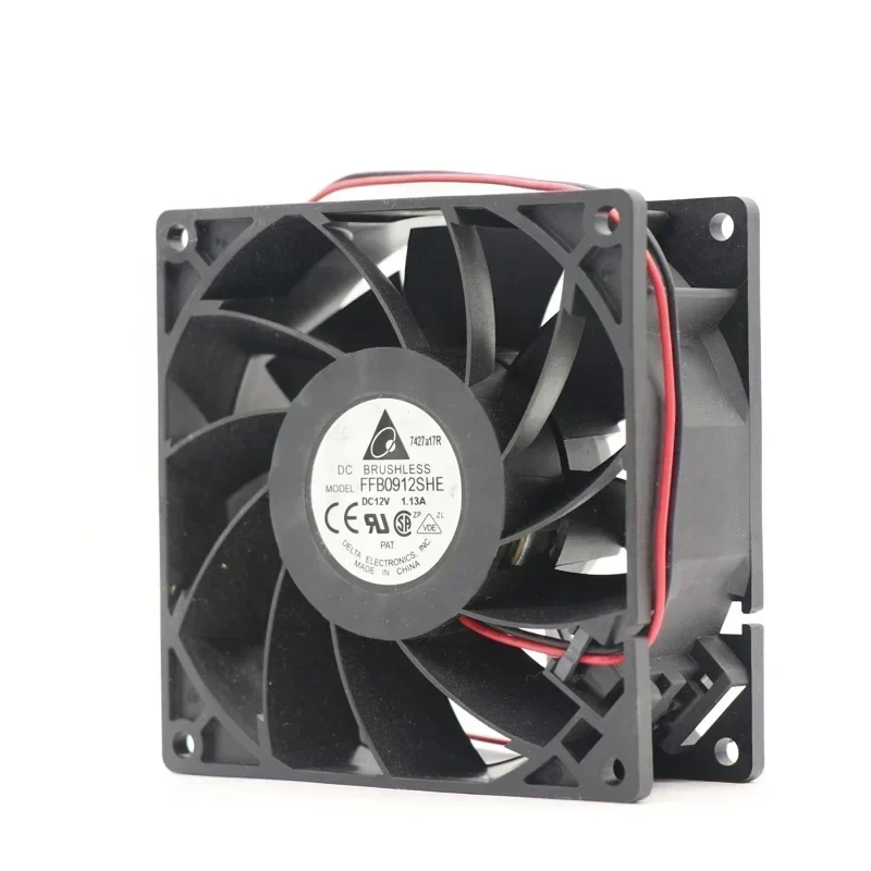 Delta FFB0912SHE 12V DC 2.28A 5000rpm 92x92x28mm 9228 9cm Server Large air Volume Axial Fan Delta FFB0912SHE 12V DC 2.28A 5000rpm 92x92x28mm 9228 9cm Server Large air Volume Axial Fan