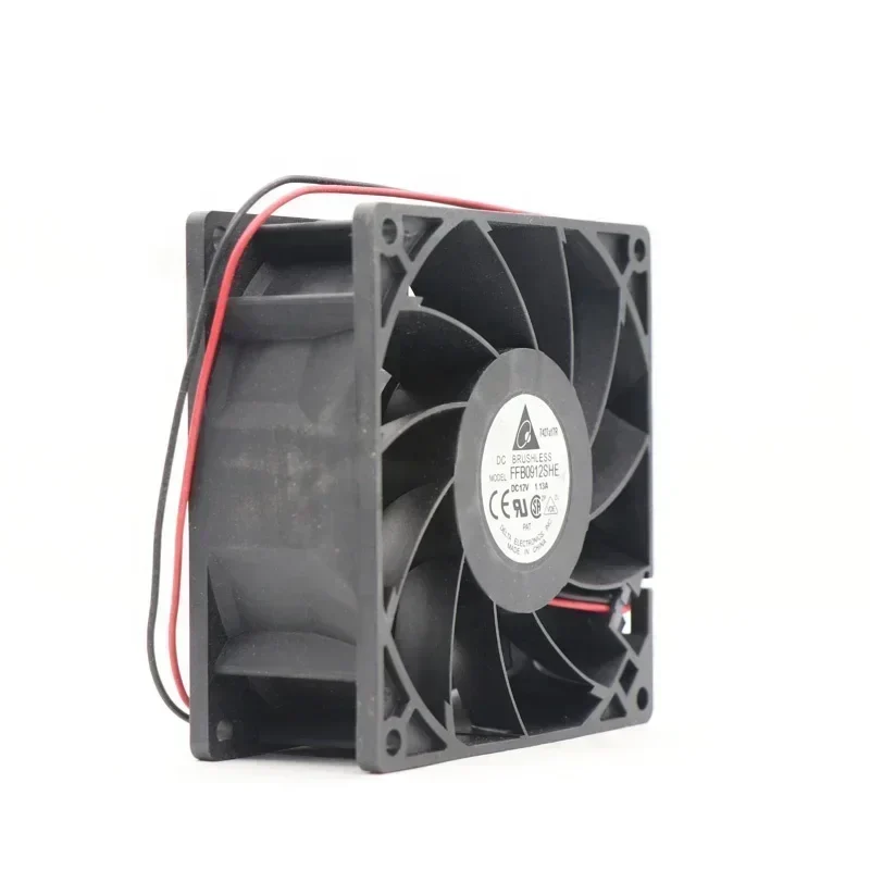 Delta FFB0912SHE 12V DC 2.28A 5000rpm 92x92x28mm 9228 9cm Server Large air Volume Axial Fan Delta FFB0912SHE 12V DC 2.28A 5000rpm 92x92x28mm 9228 9cm Server Large air Volume Axial Fan