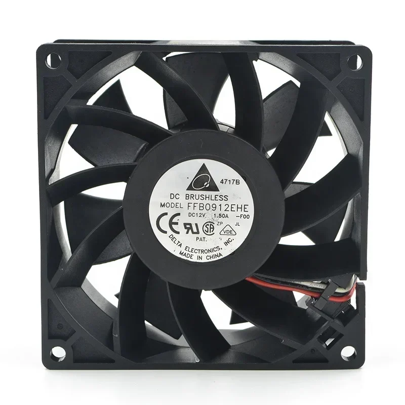 FFB0912EHE-F00 Delta 9cm 12V DC 1.50A 9238 Dell case CPU Power Axial Fan FFB0912EHE-F00 Delta 9cm 12V DC 1.50A 9238 Dell case CPU Power Axial Fan