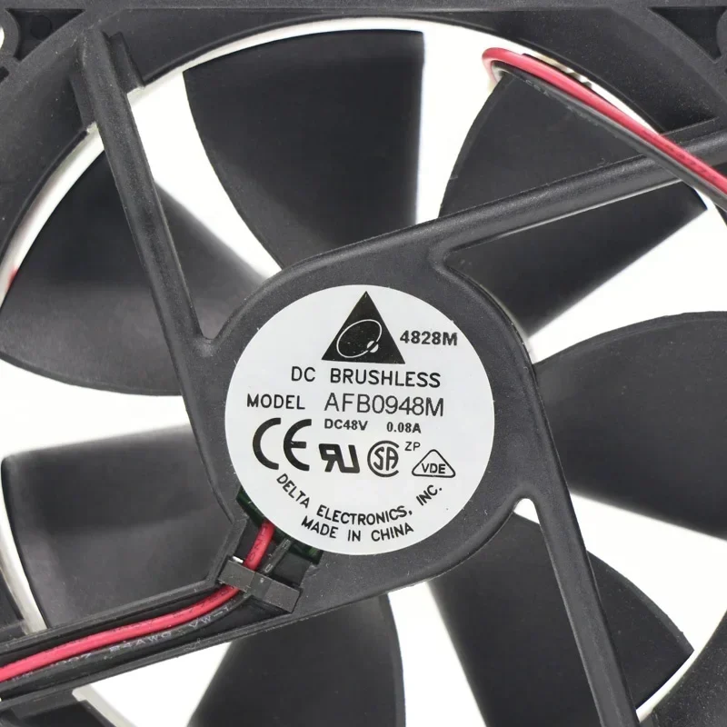 Delta AFB0948M 9 cm 48V DC 2100RPM 9025 90x90x25mm 9cm 37CFM Axial Fan Delta AFB0948M 9 cm 48V DC 2100RPM 9025 90x90x25mm 9cm 37CFM Axial Fan