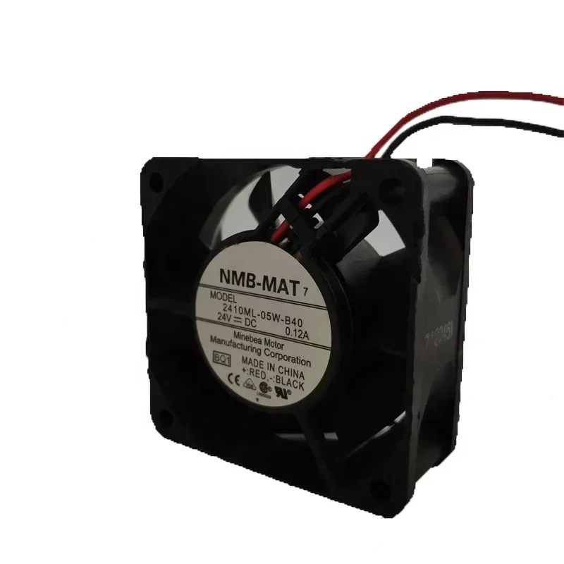 NMB 2410ML-05W-B40 6025 60x60x25mm 6cm 24V DC 0.12A 3.08W 21.3CFM 4500RPM Small Axial Fan Plastic Free Standing NMB 2410ML-05W-B40 6025 60x60x25mm 6cm 24V DC 0.12A 3.08W 21.3CFM 4500RPM Small Axial Fan Plastic Free Standing