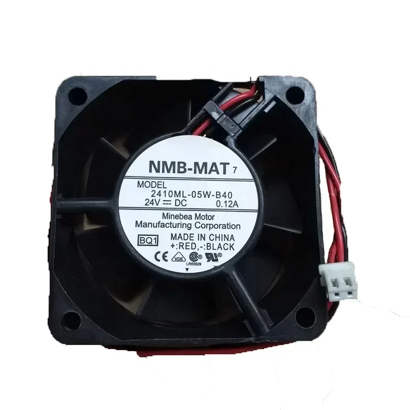 NMB 2410ML-05W-B40 6025 60x60x25mm 6cm 24V DC 0.12A 3.08W 21.3CFM 4500RPM Small Axial Fan Plastic Free Standing NMB 2410ML-05W-B40 6025 60x60x25mm 6cm 24V DC 0.12A 3.08W 21.3CFM 4500RPM Small Axial Fan Plastic Free Standing