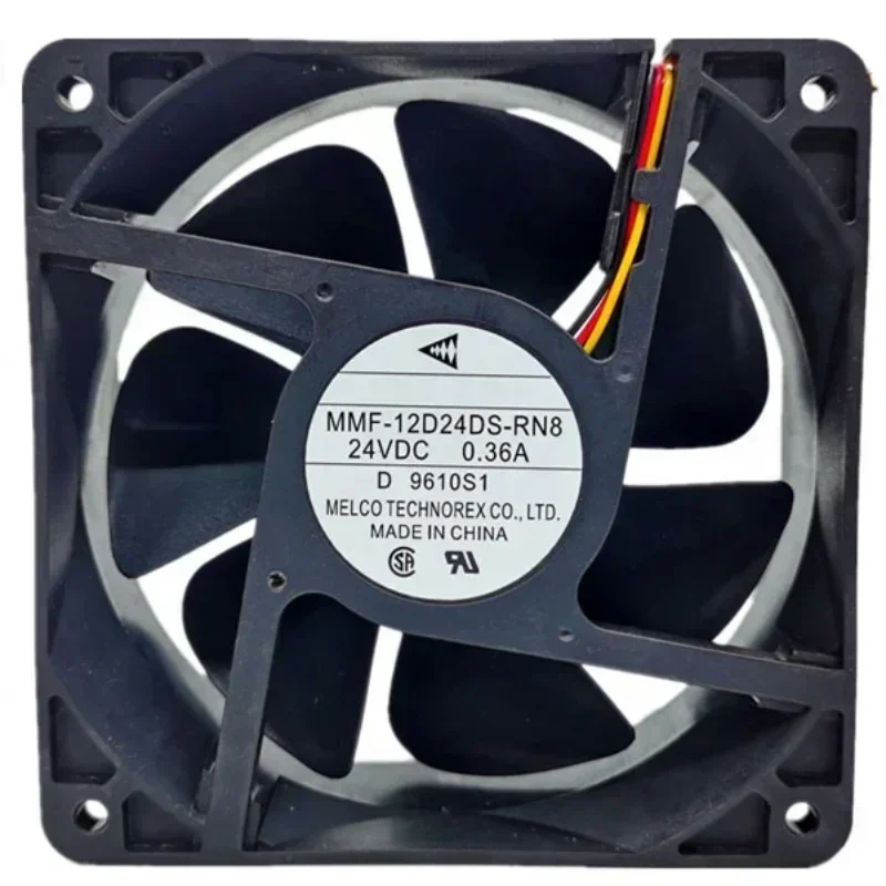 MMF-12D24DS-RN8 24V DC 0.36A 8.6W 12038 120x120x38mm 12cm Yaskawa Axial Fan MMF-12D24DS-RN8 24V DC 0.36A 8.6W 12038 120x120x38mm 12cm Yaskawa Axial Fan