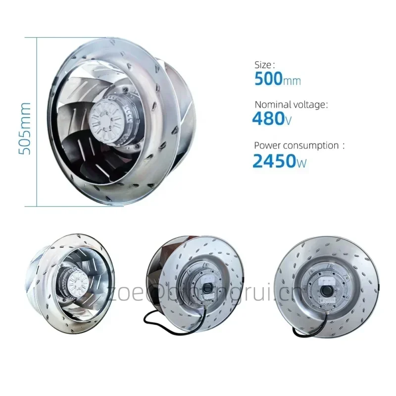 ebmpapst R4D500-AT03-01 A5E31418276 400V AC 5.2A 1430W 1375RPM Electric Drive Power Centrifugal Fan ebmpapst R4D500-AT03-01 A5E31418276 400V AC 5.2A 1430W 1375RPM Electric Drive Power Centrifugal Fan