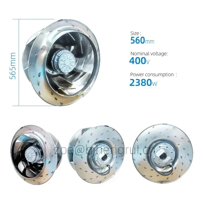 ebmpapst R4D560-AQ03-01 2380W 400V AC 560mm IP54 HVAC Siemens Air Conditioner Centrifugal Fan ebmpapst R4D560-AQ03-01 2380W 400V AC 560mm IP54 HVAC Siemens Air Conditioner Centrifugal Fan