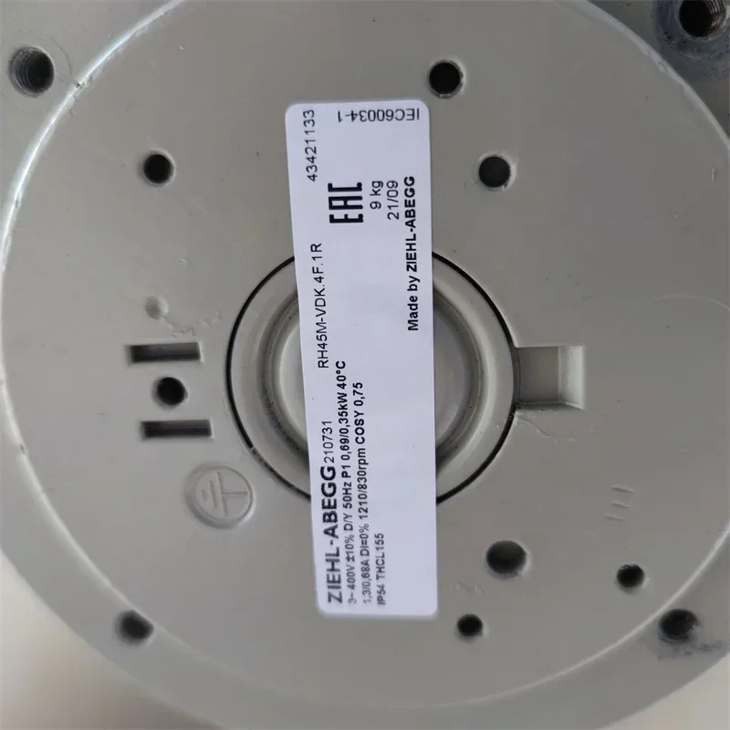 ZIEHL-ABEGG RH45M-VDK.4F.1R RH45M-4DK.4I.1R 400V AC 690W 450mm 1.3A Renoir Centrifugal Fan ZIEHL-ABEGG RH45M-VDK.4F.1R RH45M-4DK.4I.1R 400V AC 690W 450mm 1.3A Renoir Centrifugal Fan