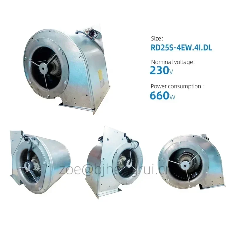 Ziehl-abegg RD25S-4EW.4I.DL 230V AC 250mm 660W 880RPM 3A Centrifugal Fan Used for ABB Ziehl-abegg RD25S-4EW.4I.DL 230V AC 250mm 660W 880RPM 3A Centrifugal Fan Used for ABB