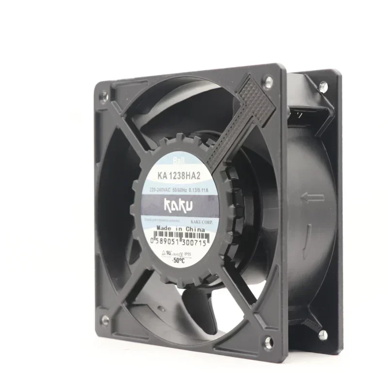 KAKU KA1238HA2 KA1238HA2-B 12038mm 220V AC 0.13A Industrial Distribution Small Waterproof Axial Fan KAKU KA1238HA2 KA1238HA2-B 12038mm 220V AC 0.13A Industrial Distribution Small Waterproof Axial Fan