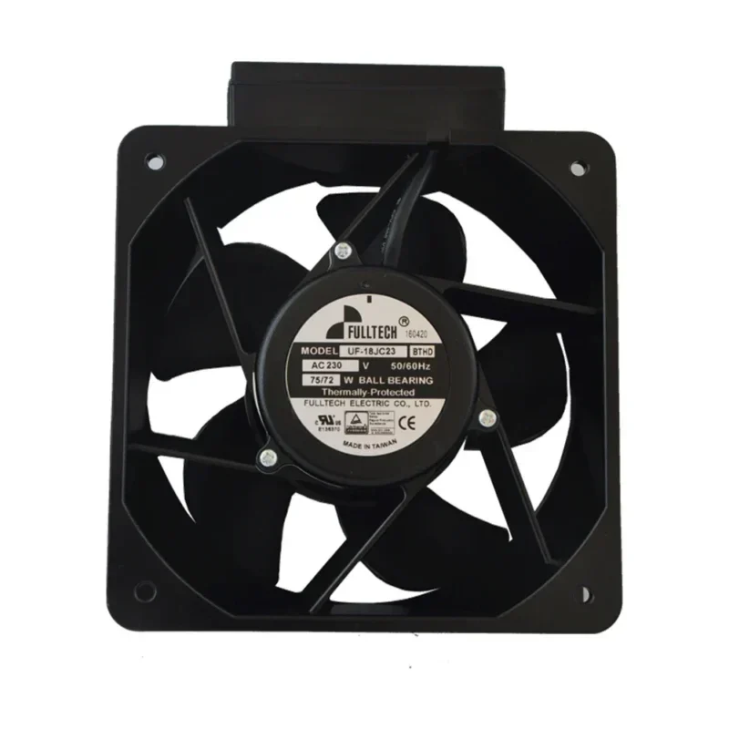 FULLTECH UF-18JC23BTH 230V AC 75W 18cm 180x180x90mm 0.42A 2850RPM 390CFM Square UPS Power Supply Axial Fan